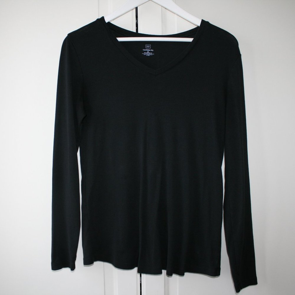 GAP Maternity | Black Long Sleeve Shirt | Medium